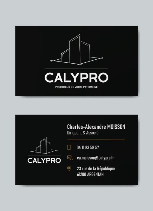 Carte de visite de la société Calypro